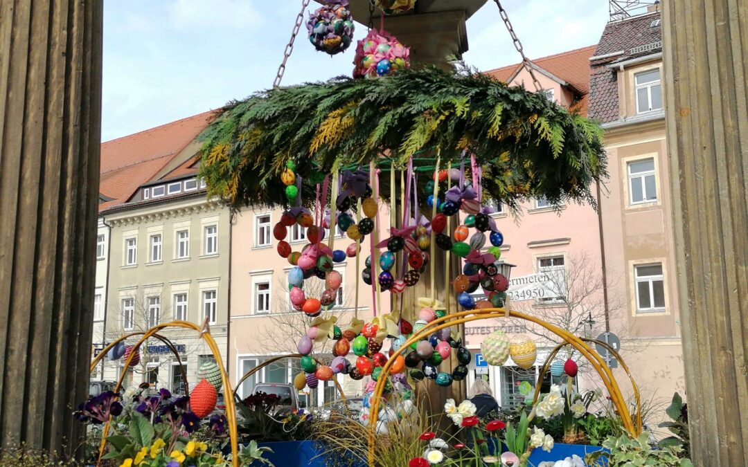 Eine schöne Tradition – der Osterbrunnen „nach Kamenzer Art“ 2022